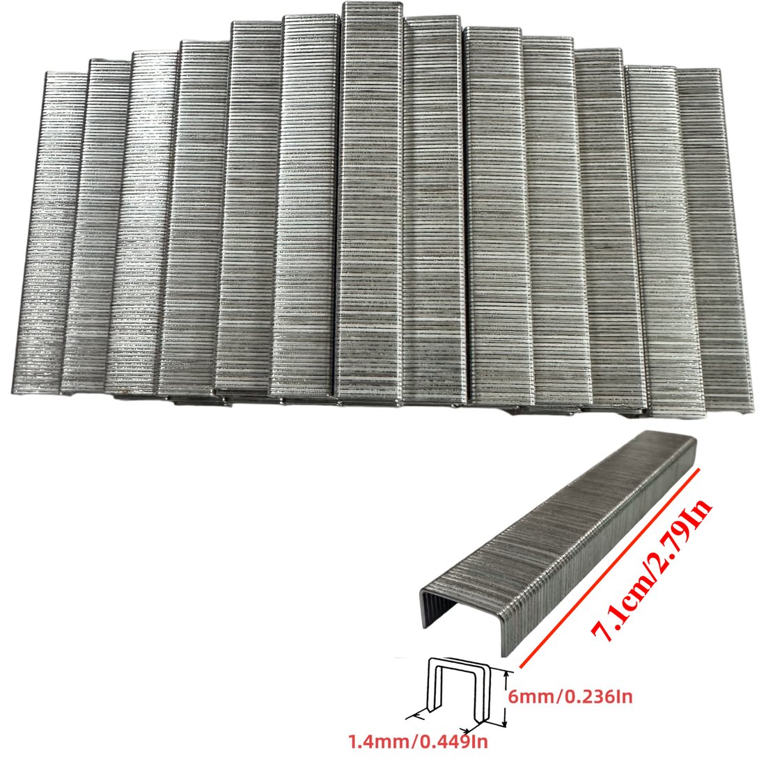 Staples, 6 mm, 5000 pieces box